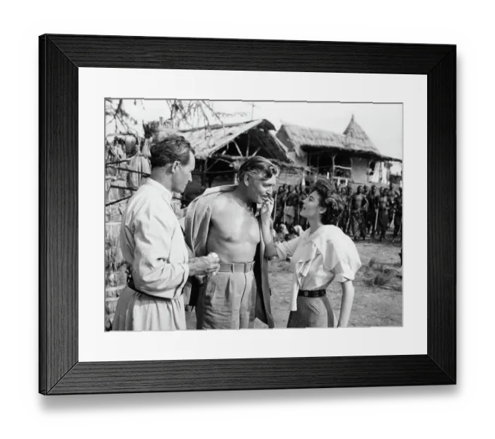 Framed Print : Clark Gable And Ava Gardner In Mogambo Framed Print : Clark Gable And Ava Gardner In Mogambo