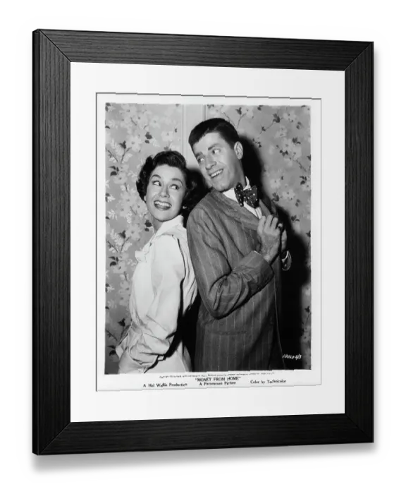 Framed Print : Pat Crowley And Jerry Lewis In Money From Home