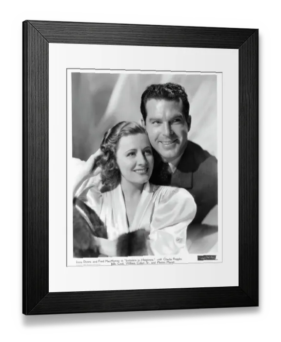 Framed Print : Irene Dunne And Fred MacMurray In Invitation To Happiness Framed Print : Irene Dunne And Fred MacMurray In Invitation To Happiness