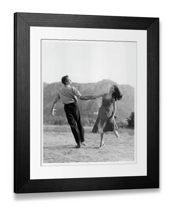 Framed Print : Mel Ferrer and Pier Angeli In The Vintage