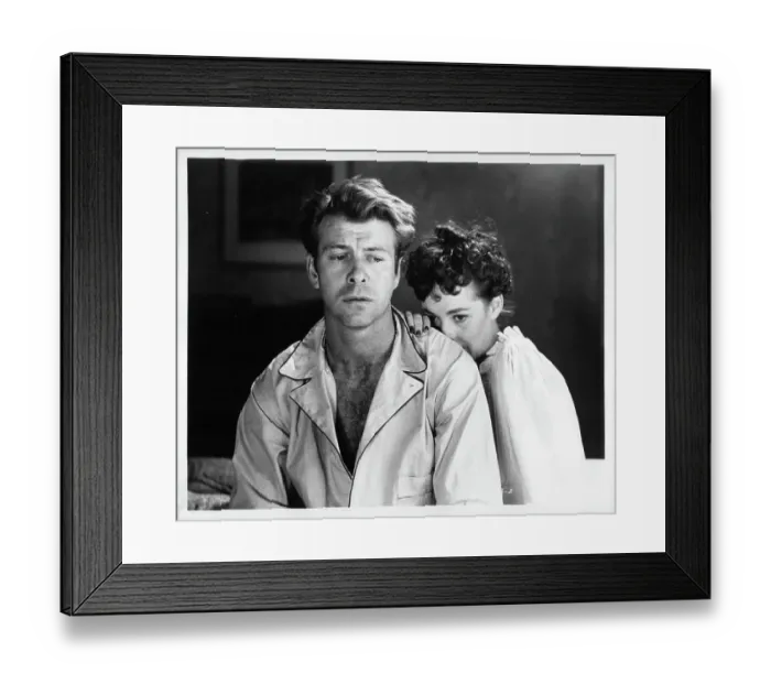 Framed Print : Gene Nelson And Phyllis Kirk In The City Is Dark Framed Print : Gene Nelson And Phyllis Kirk In The City Is Dark