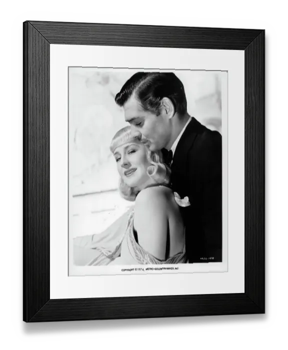 Framed Print : Norma Shearer And Clark Gable In Idiot's Delight Framed Print : Norma Shearer And Clark Gable In Idiot's Delight