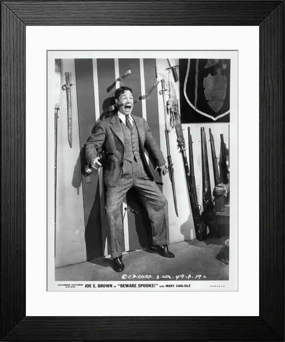 Framed Print : Joe E Brown In Beware Spooks! Framed Print : Joe E Brown In Beware Spooks!