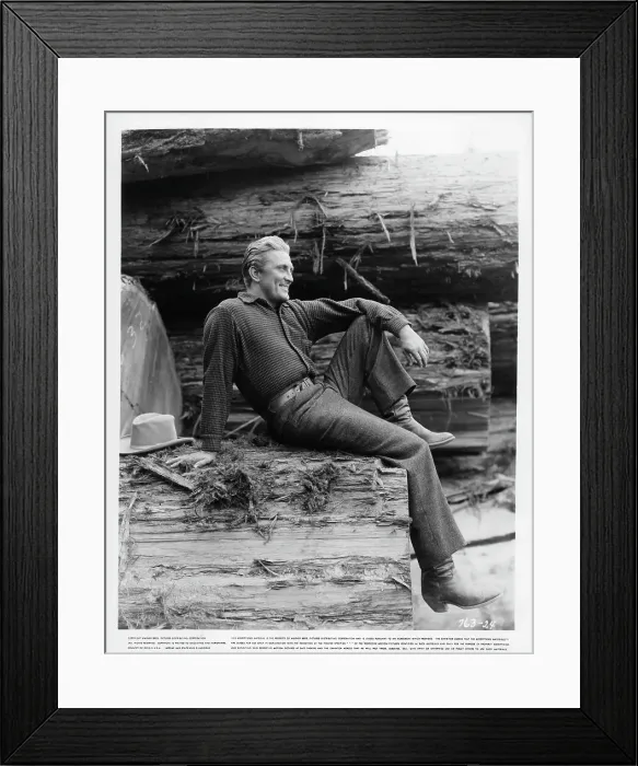 Framed Print : Kirk Douglas In The Big Trees Framed Print : Kirk Douglas In The Big Trees
