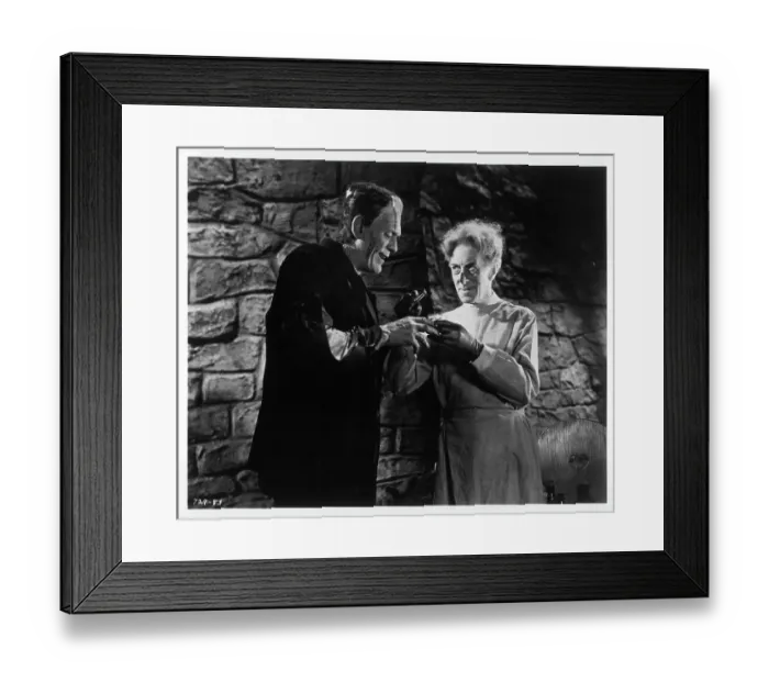 Framed Print : Boris Karloff And Ernest Thesiger In Bride Of Frankenstein