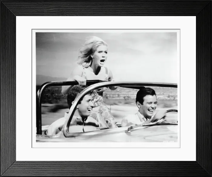 Framed Print : Gene Kirkwood And Mimsy Farmer In Hot Rods To Hell Framed Print : Gene Kirkwood And Mimsy Farmer In Hot Rods To Hell