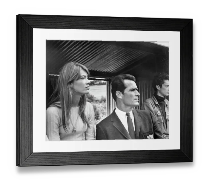 Framed Print : Francoise Hardy And James Garner In Grand Prix Framed Print : Francoise Hardy And James Garner In Grand Prix