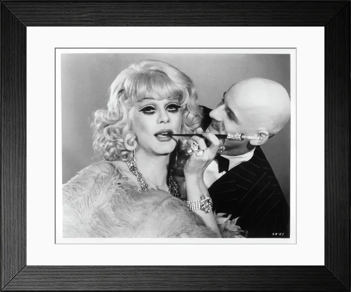 Framed Print : Cabaret. Unidentified women in full costume smoking cigarette in a scene Framed Print : Cabaret. Unidentified women in full costume smoking cigarette in a scene