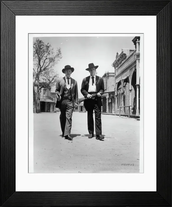 Framed Print : Kirk Douglas And Burt Lancaster In Gunfight At The O.K. Corral Framed Print : Kirk Douglas And Burt Lancaster In Gunfight At The O.K. Corral