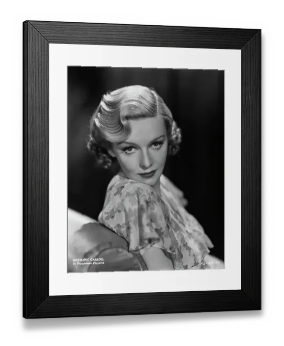 Framed Print : Madeleine Carroll Framed Print : Madeleine Carroll