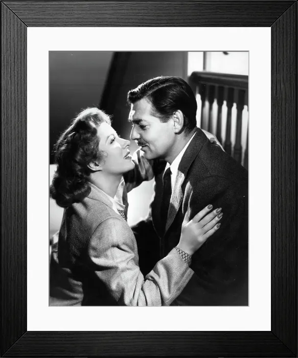 Framed Print : Greer Garson And Clark Gable In Adventure Framed Print : Greer Garson And Clark Gable In Adventure