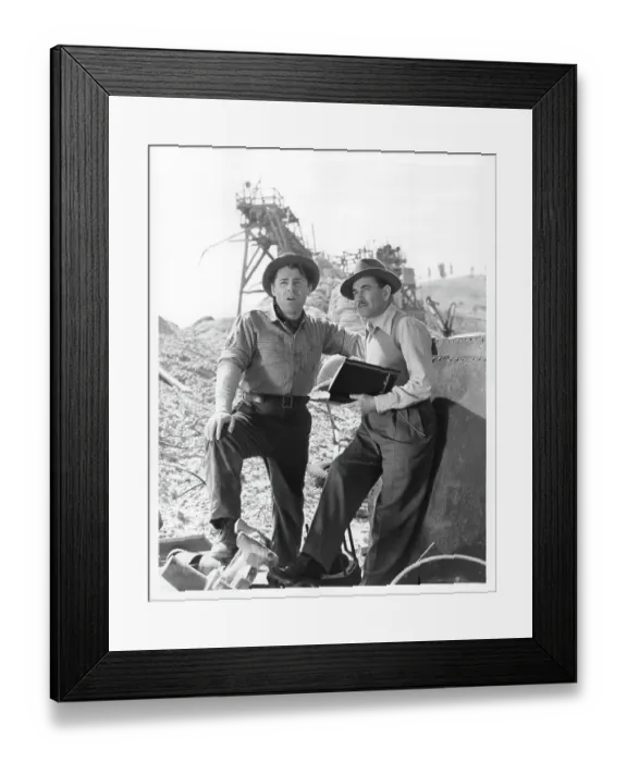 Framed Print : Brian Donlevy And Rudy Myzek In An American Romance