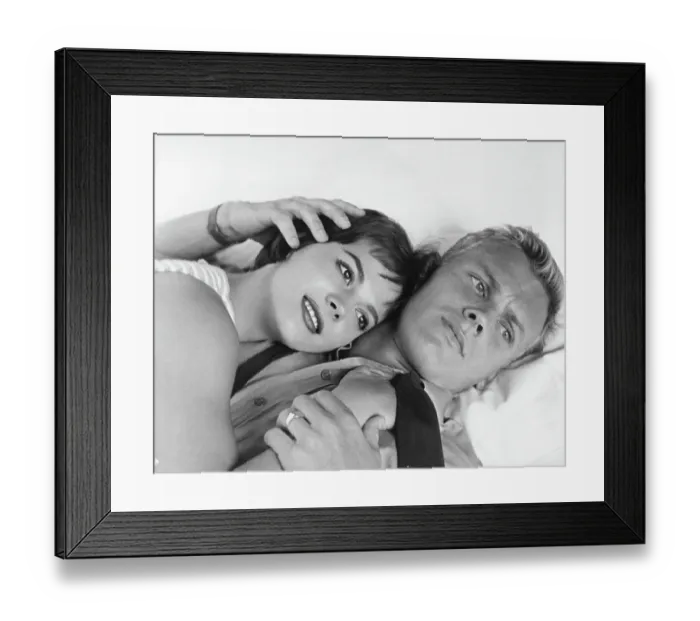 Framed Print : Natalie Wood And Tab Hunter In The Girl He Left Behind Framed Print : Natalie Wood And Tab Hunter In The Girl He Left Behind