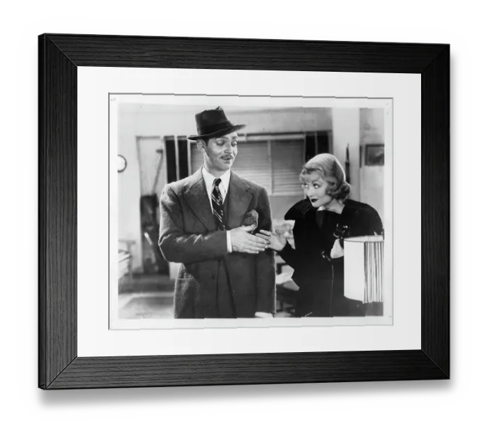 Framed Print : Clark Gable And Constance Bennett In After Office Hours Framed Print : Clark Gable And Constance Bennett In After Office Hours