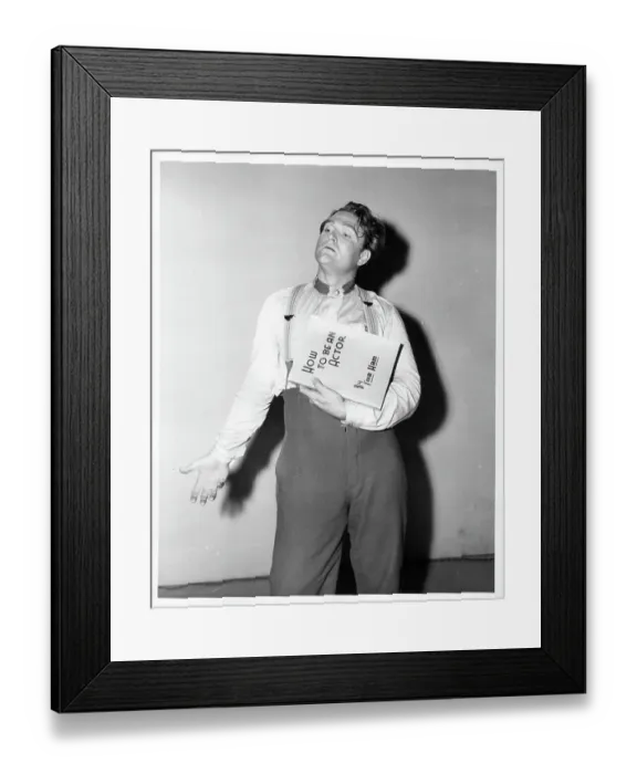 Framed Print : Red Skelton In Merton Of The Movies