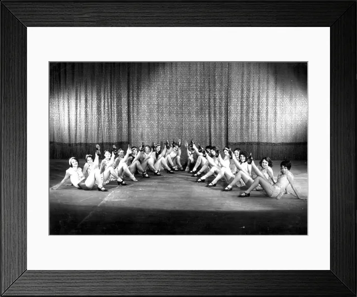 Framed Print : Revue Legs Up Framed Print : Revue Legs Up