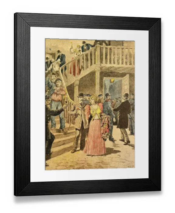 Framed Print : Raid in a hotel