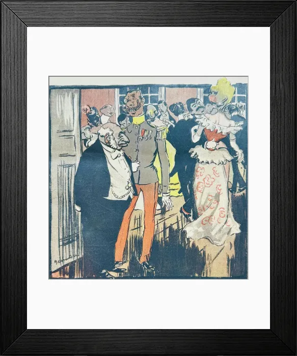 Framed Print : High society get together, talks and dance Framed Print : High society get together, talks and dance