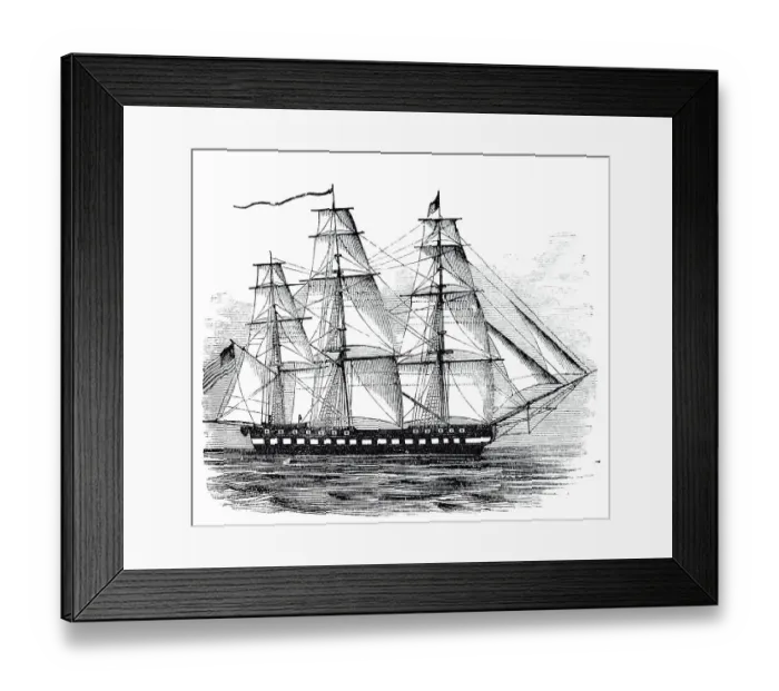 Framed Print : Sailing ship The Constitution Framed Print : Sailing ship The Constitution