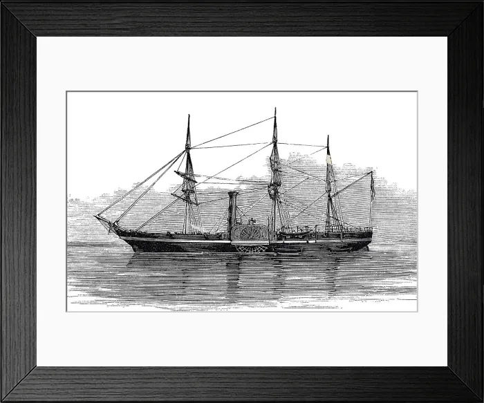 Framed Print : Paddle frigate Framed Print : Paddle frigate