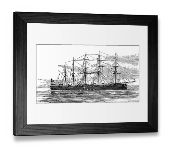 Framed Print : Sailing ship The Minotaur Framed Print : Sailing ship The Minotaur