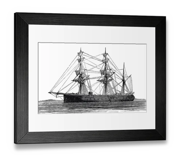 Framed Print : Sailing ship The Royal Oak Framed Print : Sailing ship The Royal Oak