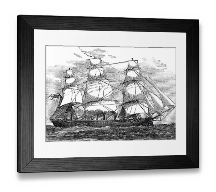 Framed Print : Sailing ship The Inconstant Framed Print : Sailing ship The Inconstant
