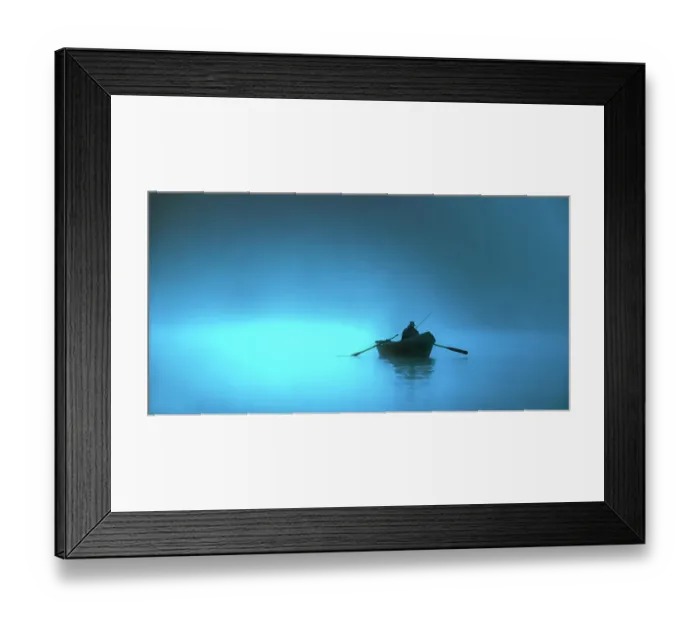 Framed Print : blue lake twilight Framed Print : blue lake twilight