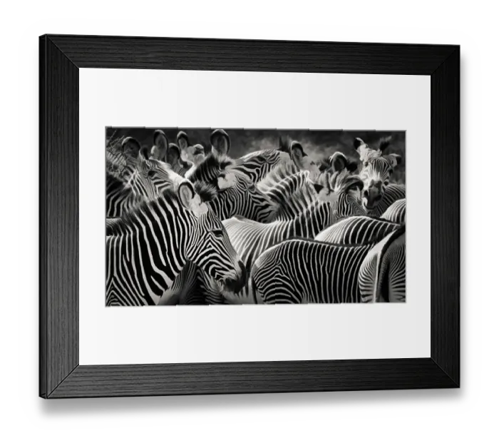 Framed Print : Stripes, Ears and Patterns of Grevy Zebras in Black and White in Samburu, Kenya Framed Print : Stripes, Ears and Patterns of Grevy Zebras in Black and White in Samburu, Kenya