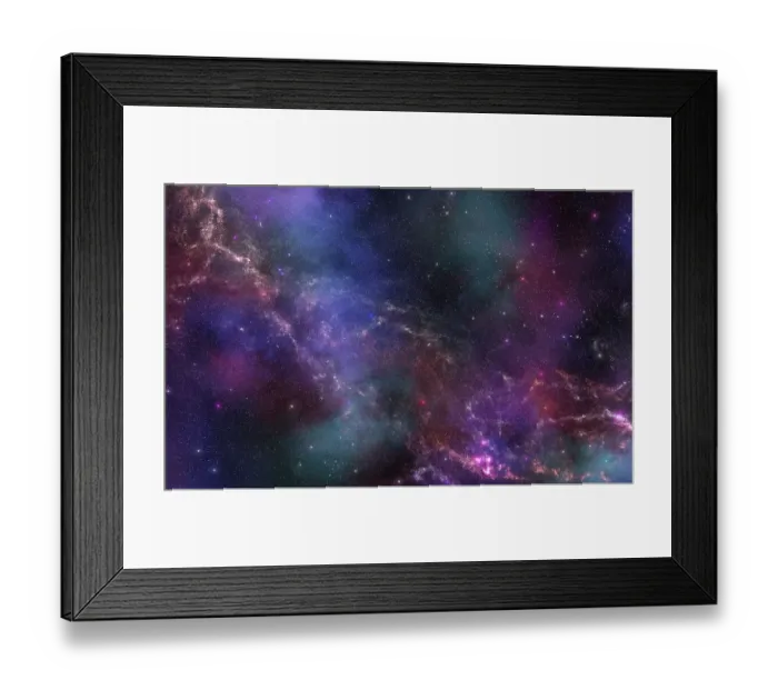 Framed Print : Nebula Abstract background