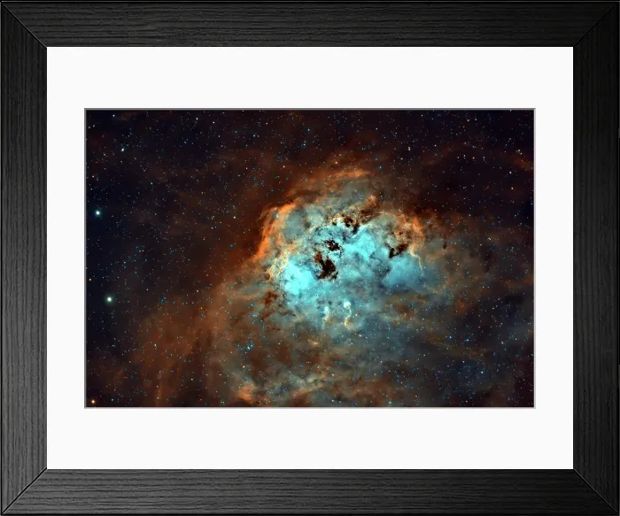 Framed Print : The Tadpoles Nebula (IC410) SHO Palette Narrow Band Framed Print : The Tadpoles Nebula (IC410) SHO Palette Narrow Band