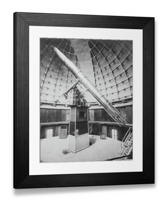 Framed Print : Antique photograph of America's famous landscapes: Great Telescope Framed Print : Antique photograph of America's famous landscapes: Great Telescope