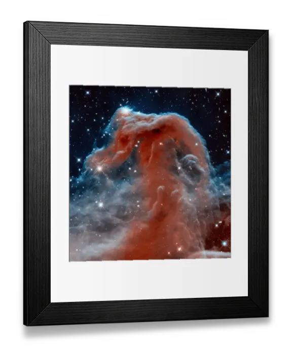 Framed Print : Horsehead Nebula Upper Ridge Framed Print : Horsehead Nebula Upper Ridge