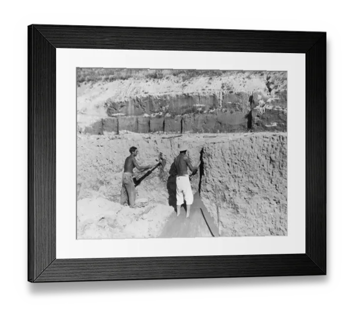 Framed Print : Herculaneum Dig Framed Print : Herculaneum Dig