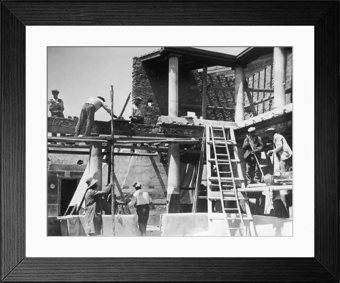Framed Print : Pompeii Excavation Framed Print : Pompeii Excavation