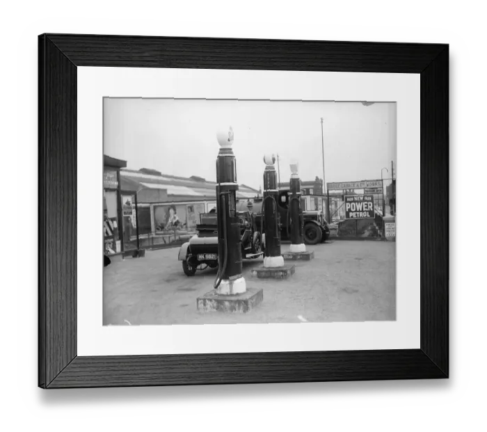 Framed Print : Petrol Pumps Framed Print : Petrol Pumps