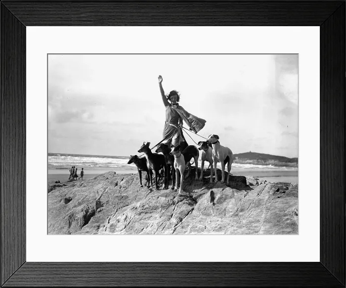 Framed Print : Greyhound Lady Framed Print : Greyhound Lady