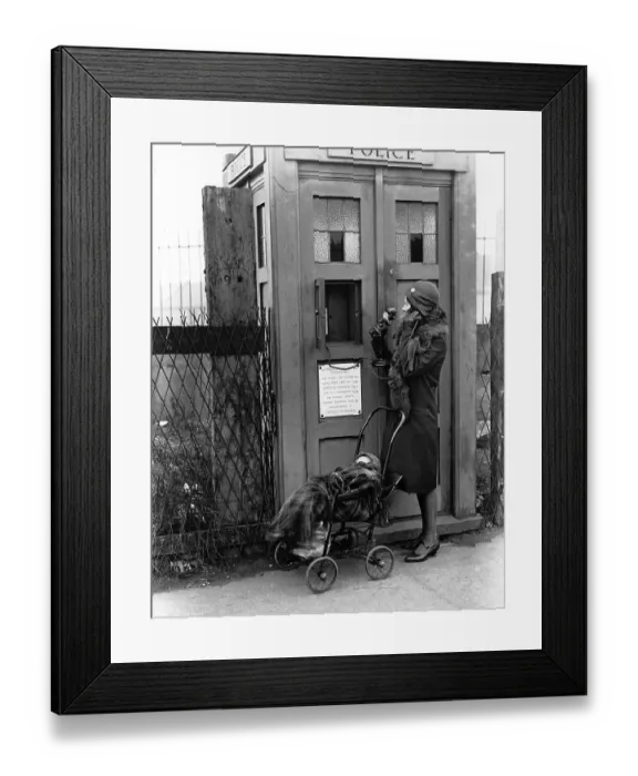 Framed Print : Emergency Call Box Framed Print : Emergency Call Box