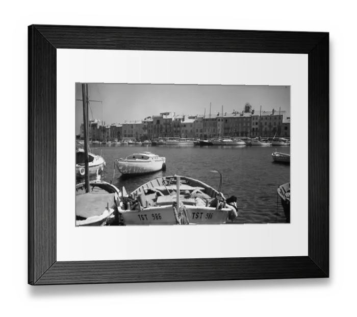 Framed Print : French Marina Framed Print : French Marina