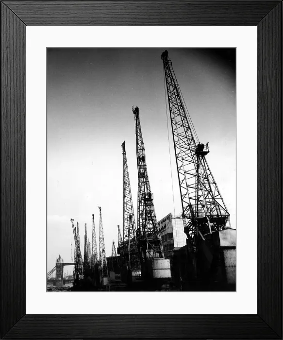 Framed Print : Dockland Cranes Framed Print : Dockland Cranes