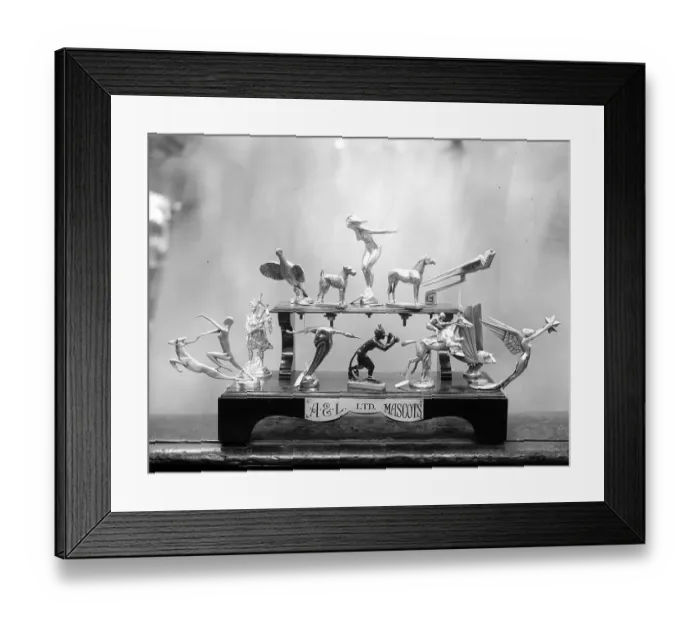 Framed Print : Car Mascots Framed Print : Car Mascots