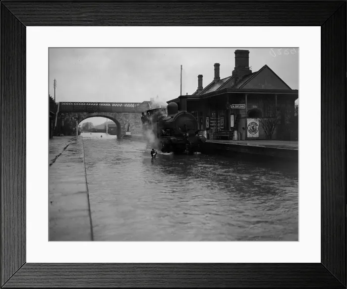 Framed Print : Flooded Station Framed Print : Flooded Station