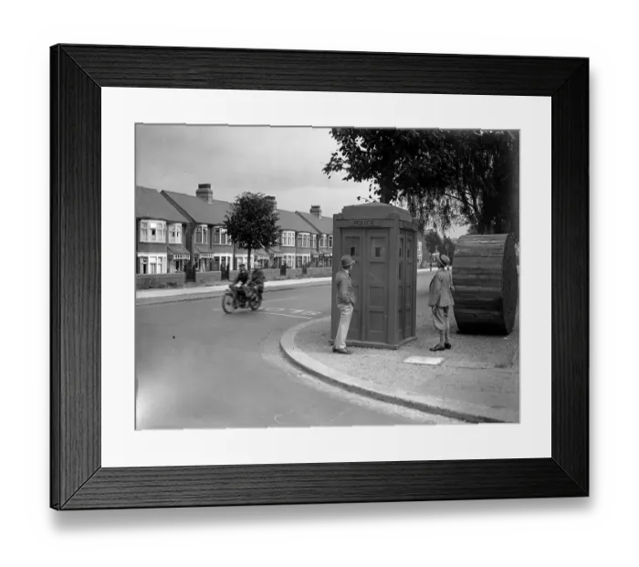 Framed Print : Tardis Has Landed Framed Print : Tardis Has Landed
