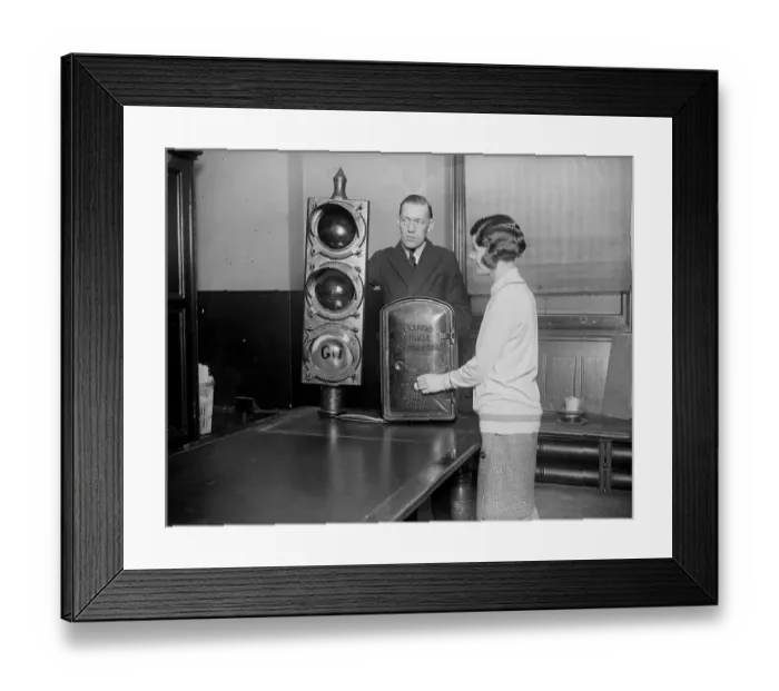 Framed Print : Pedestrian Controls Framed Print : Pedestrian Controls