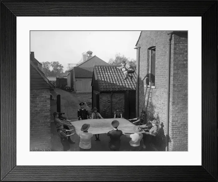 Framed Print : Fire Practice