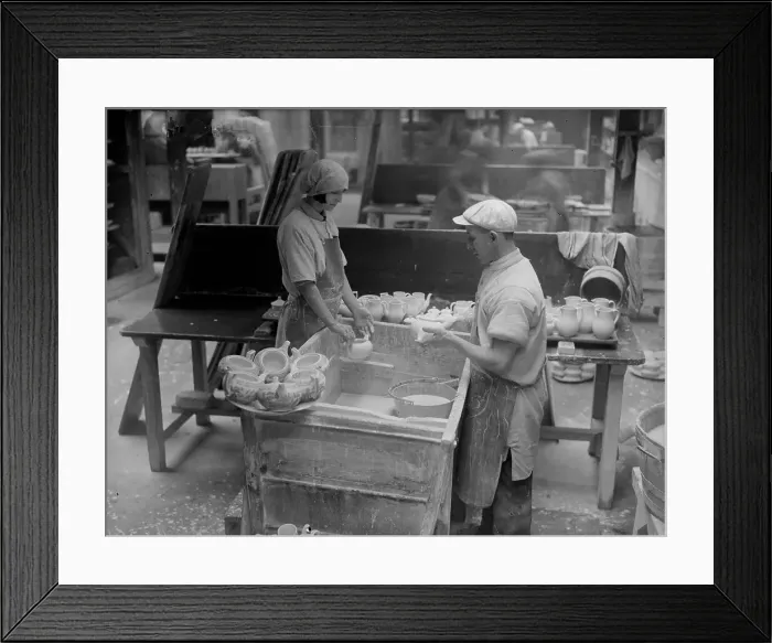 Framed Print : Pot Glazers Framed Print : Pot Glazers