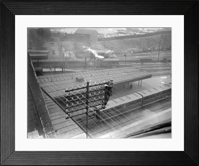 Framed Print : Repairing The Wires Framed Print : Repairing The Wires