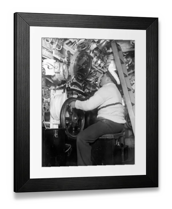 Framed Print : Submarine Control Framed Print : Submarine Control