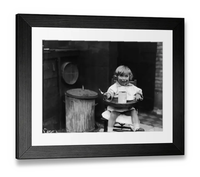 Framed Print : Child Eating Jam