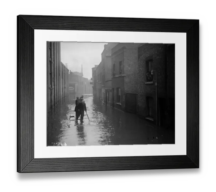 Framed Print : Thames Floods Framed Print : Thames Floods